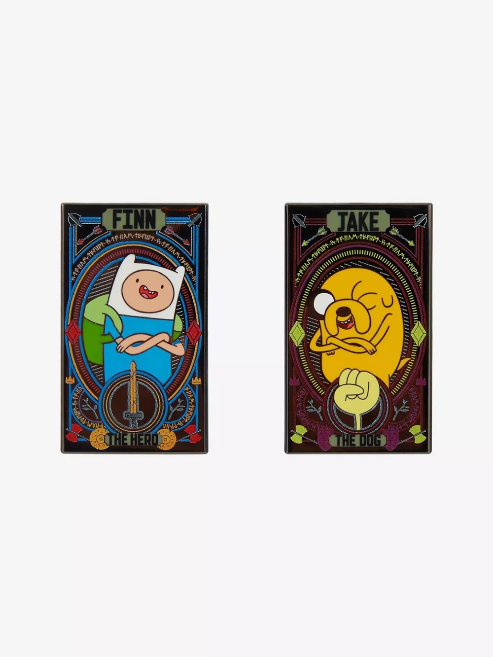 Adventure‎ Time Finn & Jake Tarot Enamel Pin Set Hot Topic